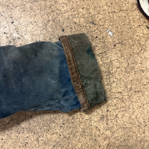 Rare VTG Braefair Leather New York Blue Hooded Jacket with Toggle Closures - Picture 6 of 9